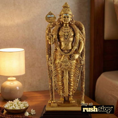 Sacred Lord Muruga Subramaniyaswamy Antique Statue