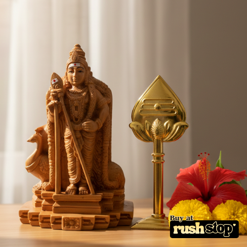 Sacred Lord Murugan Subramaniyaswamy Antique Statue