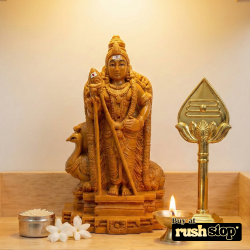 Sacred Lord Murugan Subramaniyaswamy Antique Statue