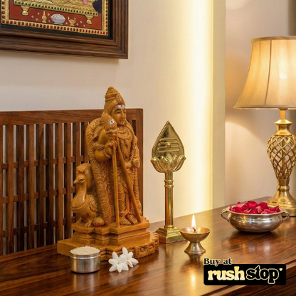 Sacred Lord Murugan Subramaniyaswamy Antique Statue