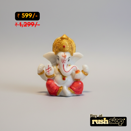 Sacred Meditating Lord Ganesha Idol