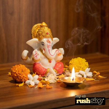 Sacred Meditating Lord Ganesha Idol