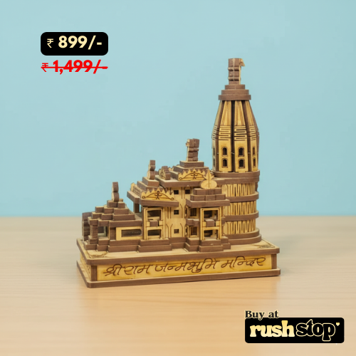 Sacred Ram Janmabhoomi Mandir 3D Miniature