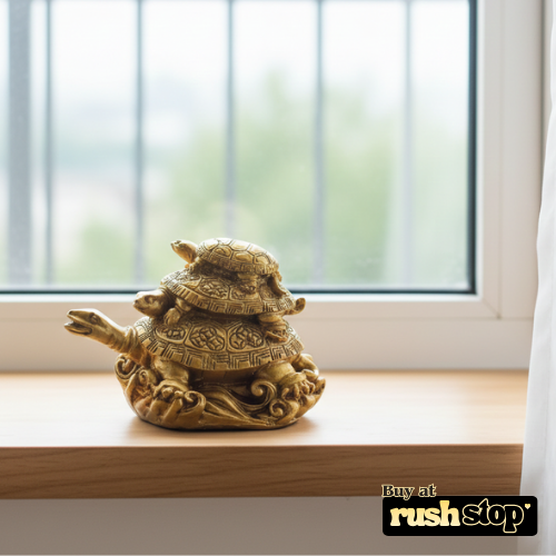 Sacred Three-Tier Golden Tortoise Family