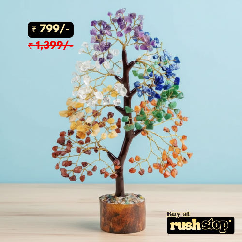 Seven Chakra Natural Crystal Tree – Spiritual Home Decor