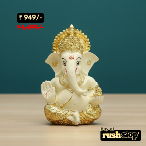 Traditional Ganpati Murti for Home Temple