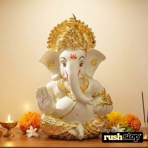Traditional Ganpati Murti for Home Temple
